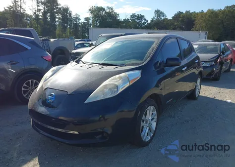 2015 Nissan Leaf S z USA, uszkodzony, nr VIN 1N4AZ0CPXFC321429